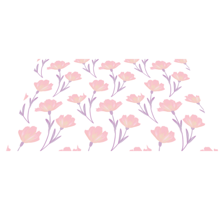 Individuais de mesa originais conceito floral rosa - TenStickers