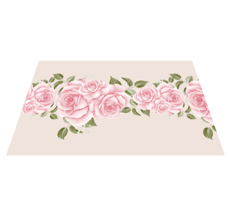 Individuais de mesa originais arranjo elegante de rosas - TenStickers