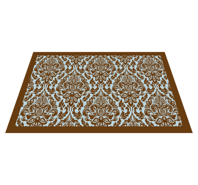 Individuais de mesa de texturas emblema floral intricado - TenStickers