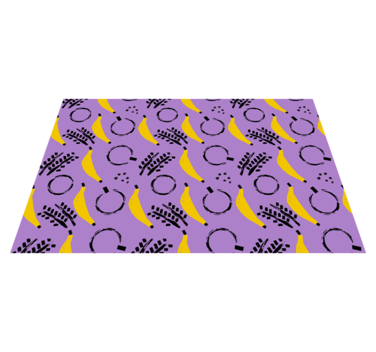 individuais de mesa de banana roxa estilo africano - TenStickers