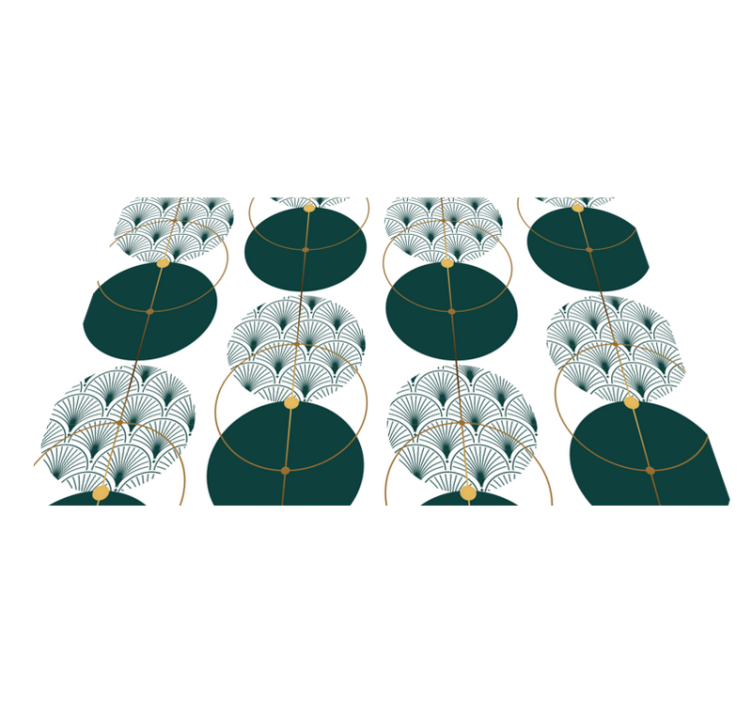 Individuais de mesa elegantes conceito geométrico elegante - TenStickers