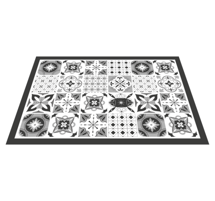 Individuais de mesa de texturas azulejo elegante - TenStickers