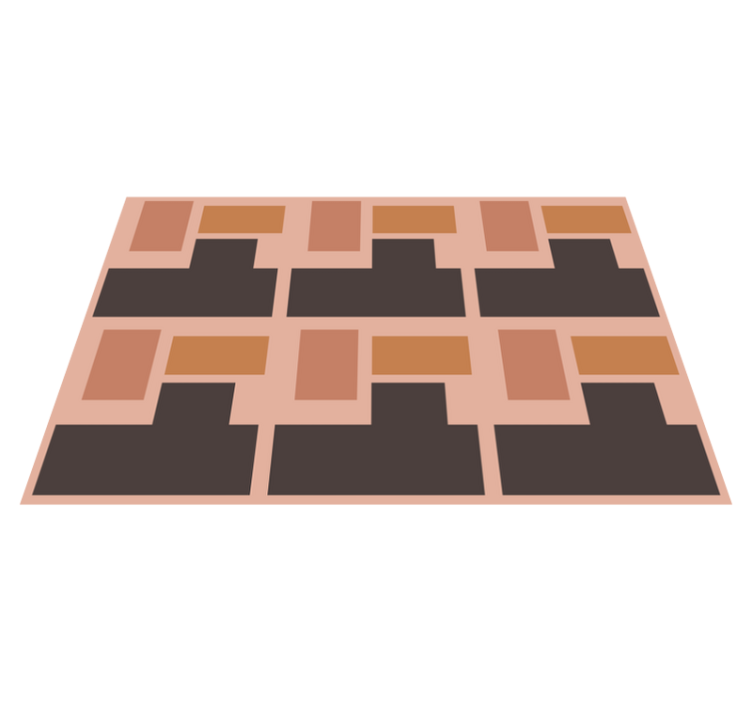 Individuais de mesa modernos arranjo geométrico abstrato - TenStickers