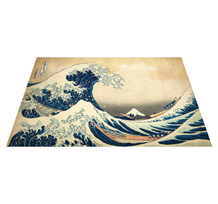 Individuais de mesa retangulares Onda hokusai kanagawa - TenStickers