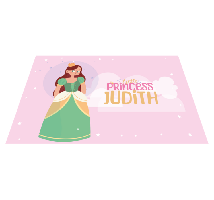 Individuais de mesa com nome uma pequena princesaUma pequena prin - TenStickers