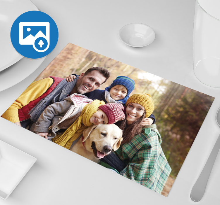 Individual de mesa personalizado com foto - TenStickers
