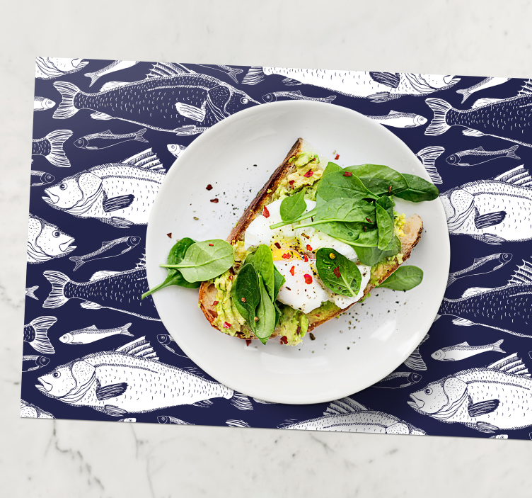 Individuais de mesa Peixe no fundo do mar - TenStickers