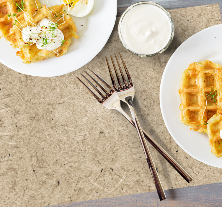 Individuais de mesa de texturas efeito de cortiça de madeira - TenStickers