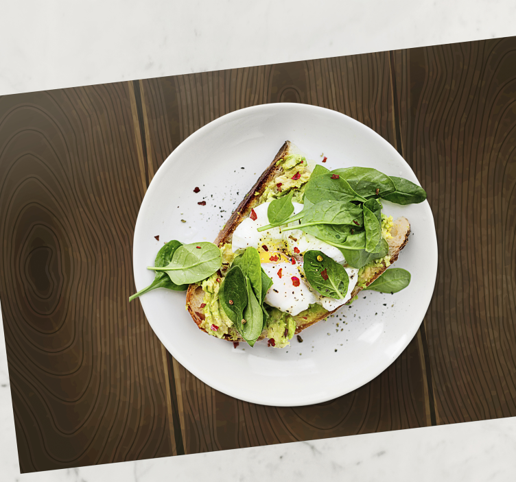 individuais de mesa texturizados de tom escuro - TenStickers