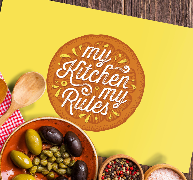 Individuais de mesa rodela laranja - TenStickers