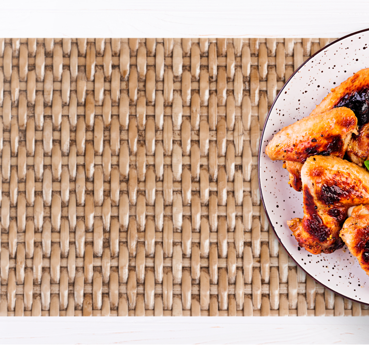 Individuais de mesa de texturas Fibra natural clássica - TenStickers