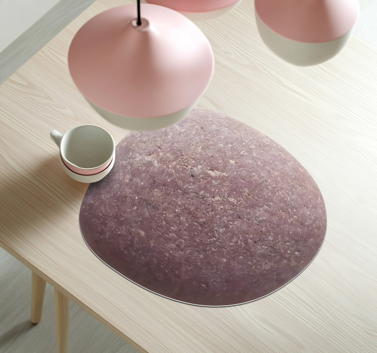 Individuais de mesa de texturas pedra rosa - TenStickers