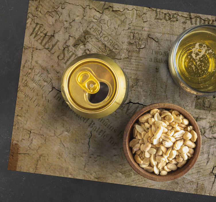 Individuais de mesa originais Jornal vintage - TenStickers