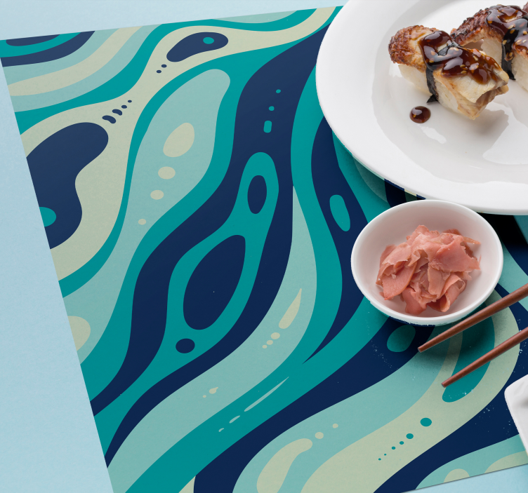 Individuais de mesa originais Linhas abstratas - TenStickers