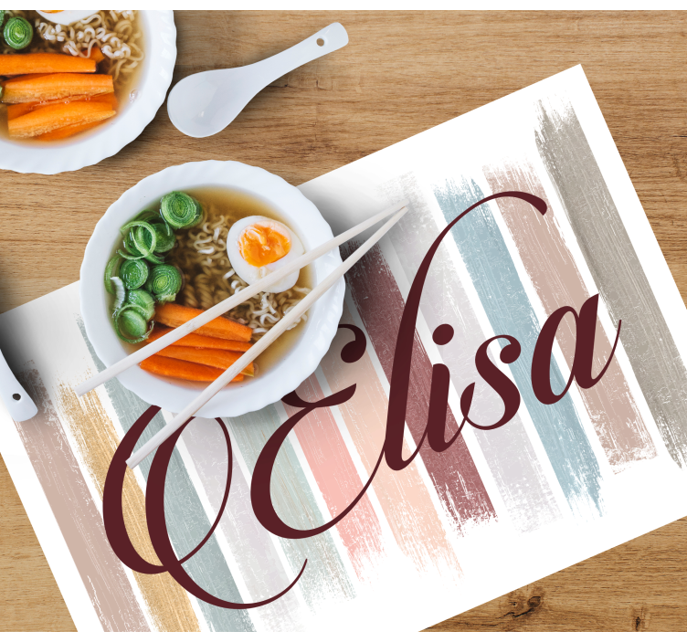 Individuais de mesa Pinceladas em tom de terra - TenStickers