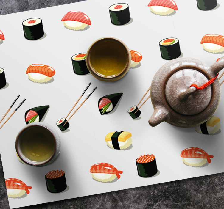 Individuais de mesa originais Sushi - TenStickers