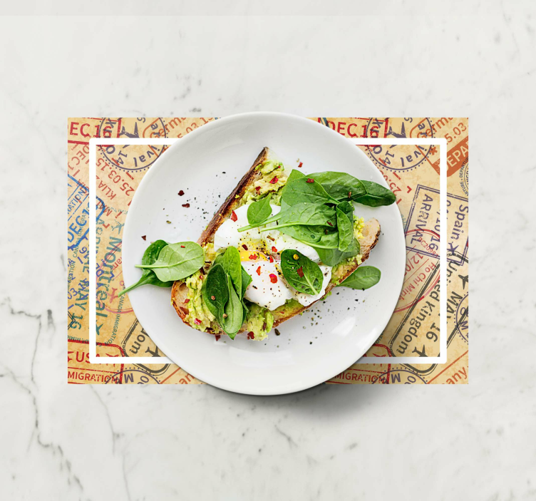 Individuais de mesa para casa Selos de viagem - TenStickers