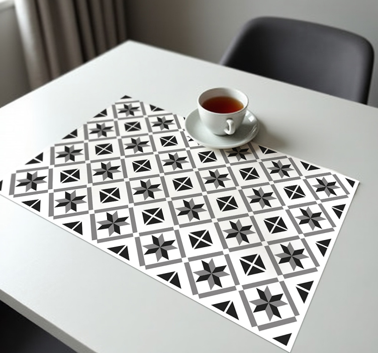 Individuais de mesa originais telhas de cimento - TenStickers