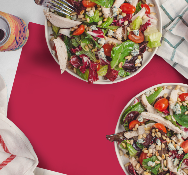 individuais de mesa de mesa viva magenta - TenStickers