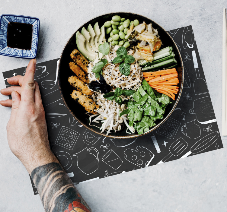 Individual de mesa utensílios de cozinha - TenStickers