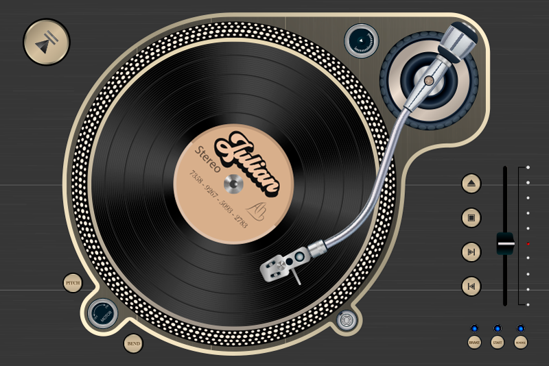 Individuais de mesa personalizado set de Dj  - TenStickers