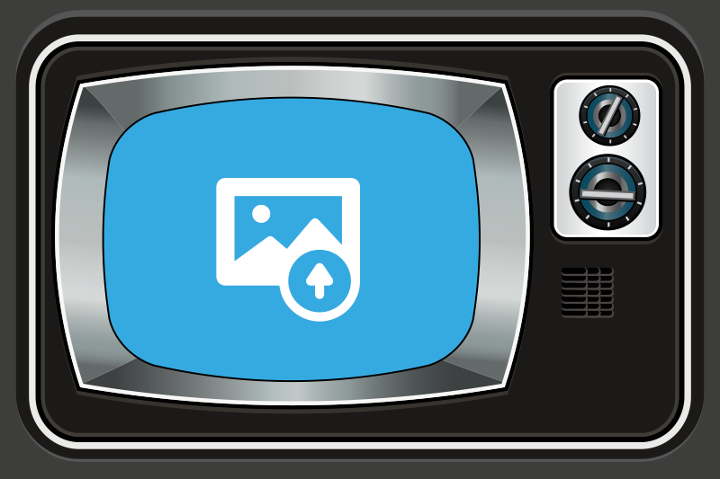 Individuais de mesa originais Foto personalizável da tv - TenStickers