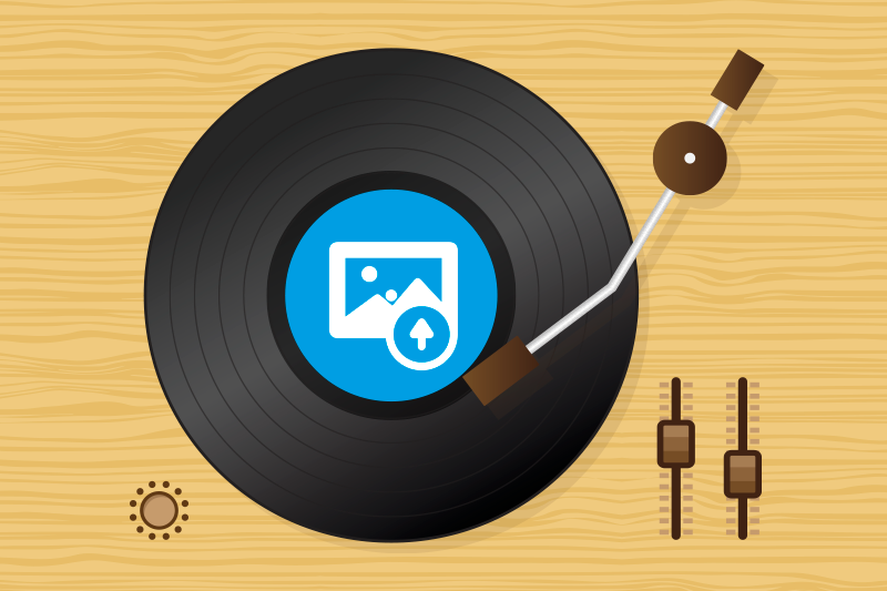 Individuais de mesa originais arte em disco de vinil - TenStickers