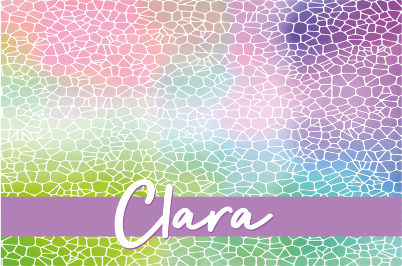 Individual de mesa moderno Nome personalizável - TenStickers