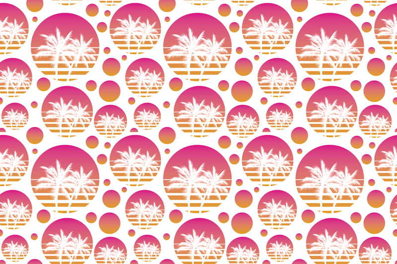 Individuais de mesa originais motivos de palma tropical - TenStickers