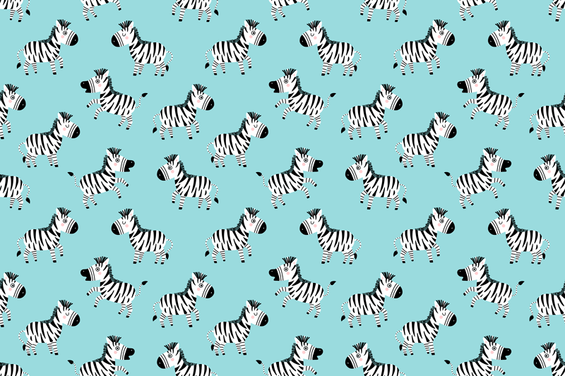 Individuais de mesa originais com superfície de zebra - TenStickers