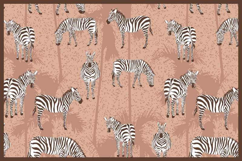 Individuais de mesa originais estilo zebra - TenStickers