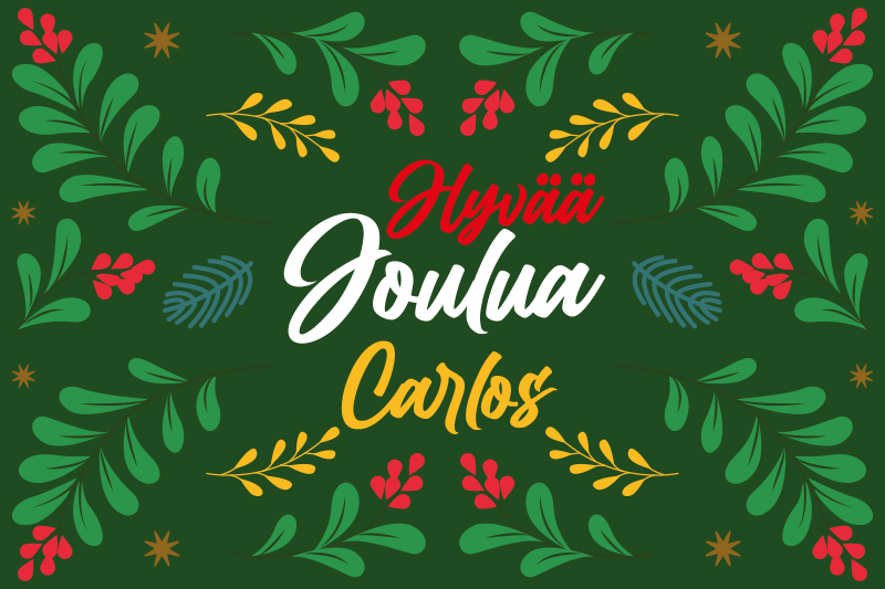 Individuais de mesa de Natal personalizado - TenStickers