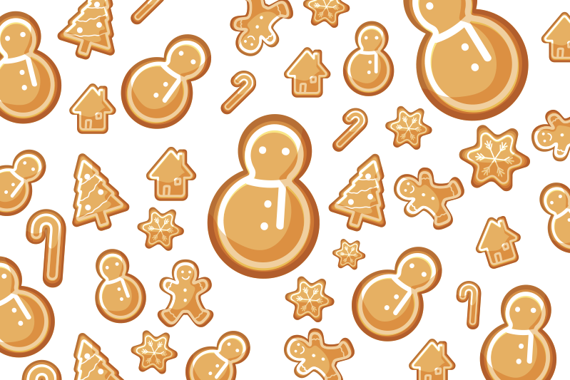Individuais de mesa de Natal formas festivas de feriado - TenStickers
