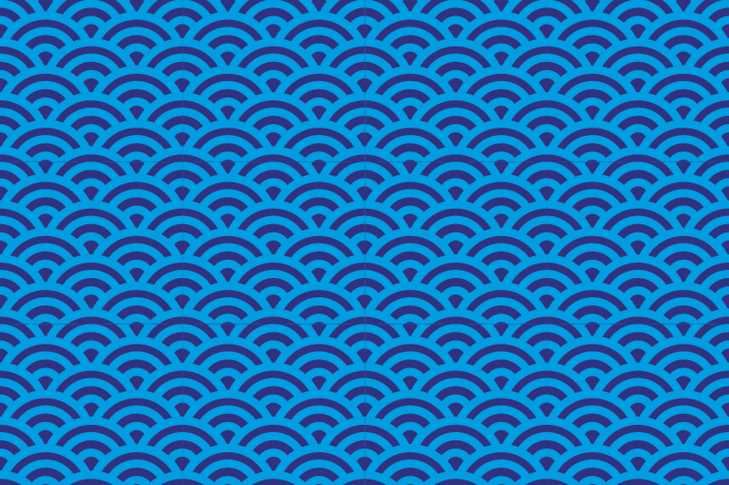 Individuais de mesa de texturas elemento onda curvada - TenStickers