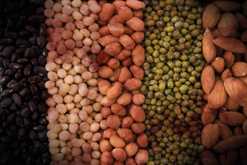 Individuais de mesa de texturas variedade de nuts - TenStickers