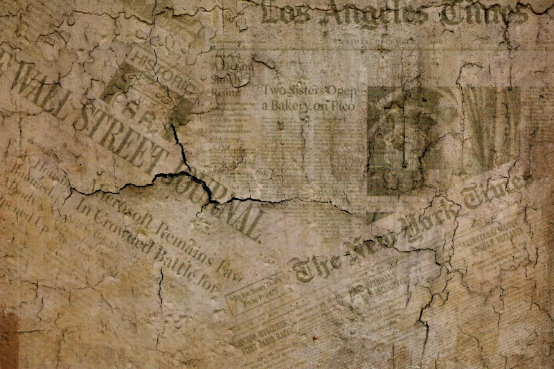 Individuais de mesa originais Jornal vintage - TenStickers