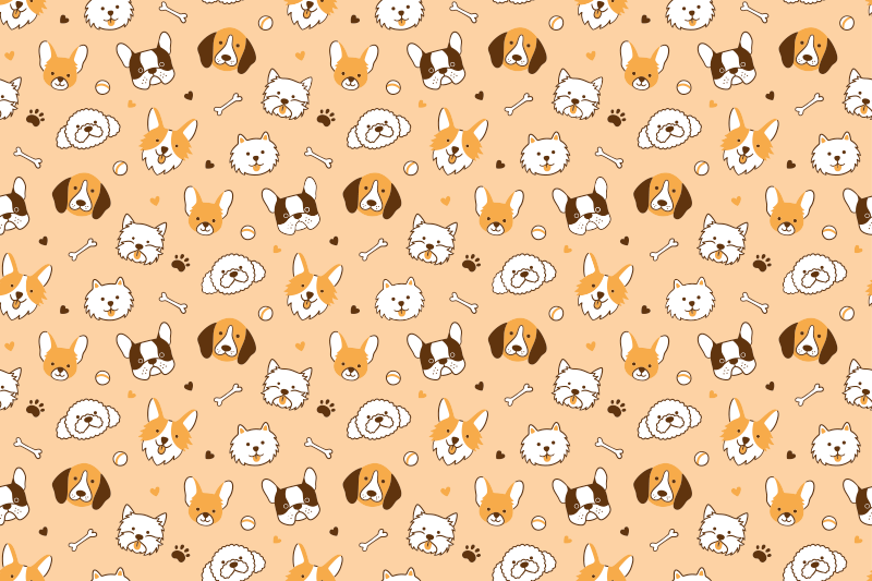 Individuais de mesa infantis faces de animais fofos - TenStickers