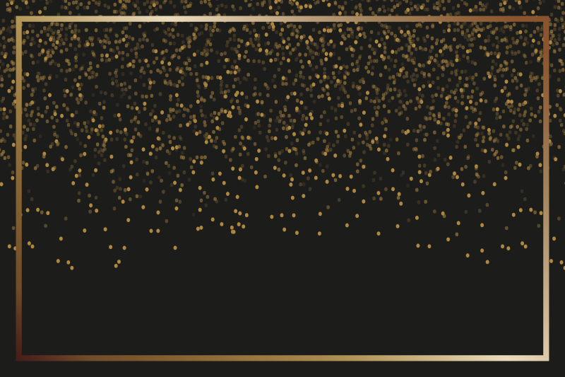 Individuais de mesa elegantes em glitter preto elegante - TenStickers