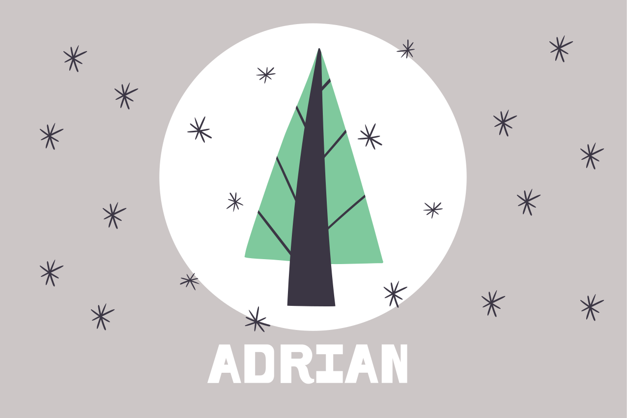 Individuais de mesa de Natal árvore de natal personalizada - TenStickers