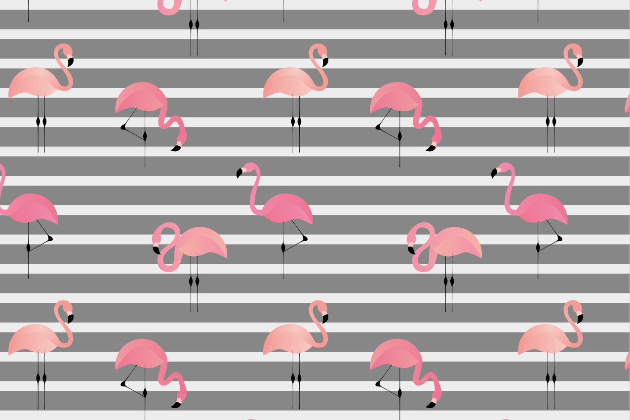 Individuais de mesa originais com estampa de flamingo - TenStickers