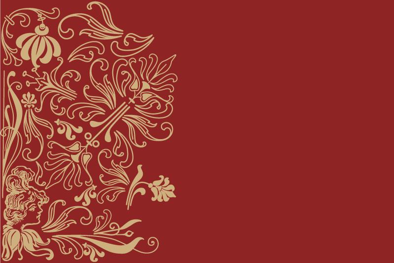 Individuais de mesa elegantes Lado vermelho vintage - TenStickers