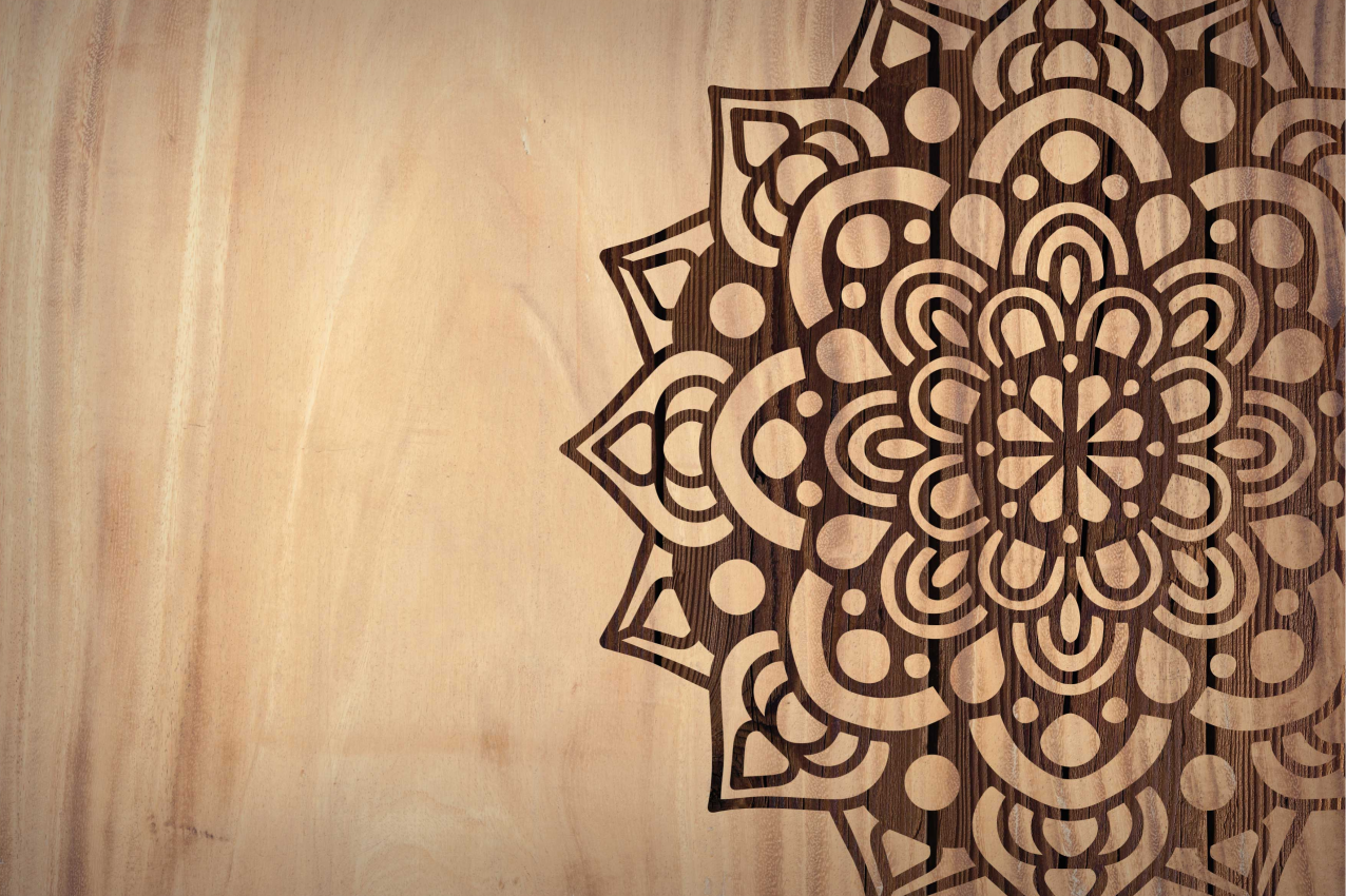 Individuais de mesa de texturas Padrão lateral de madeira - TenStickers