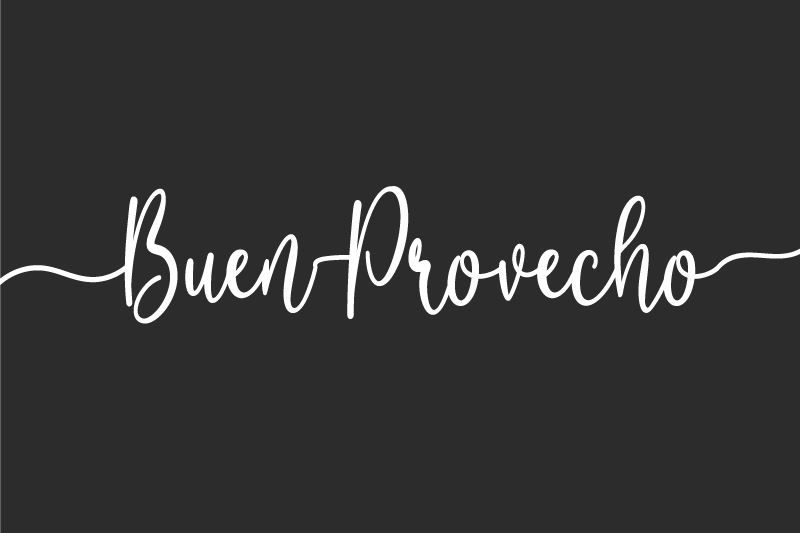 Individuais de mesa com texto afirmando a comida elegante - TenStickers