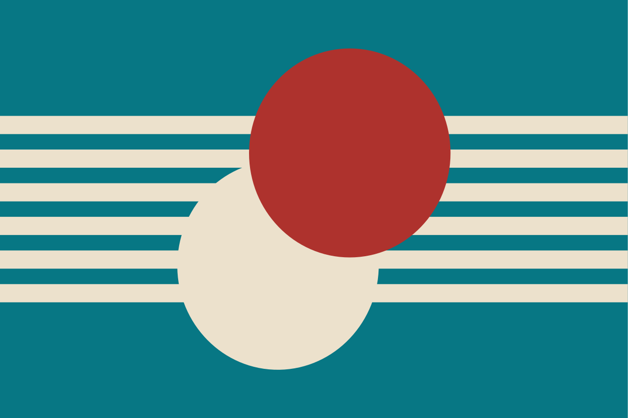 Individuais de mesa modernos formas coloridas abstratas - TenStickers