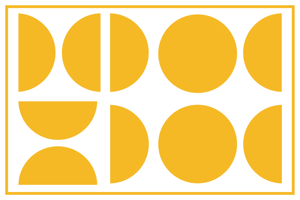 Individuais de mesa modernos forma amarela geométrica - TenStickers