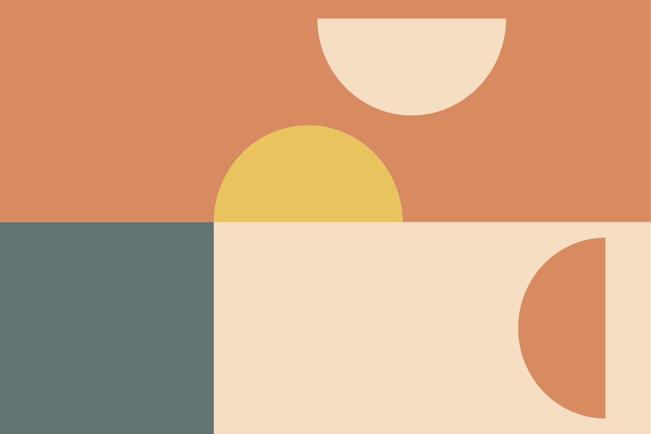 Individuais de mesa modernos formas geométricas coloridas - TenStickers