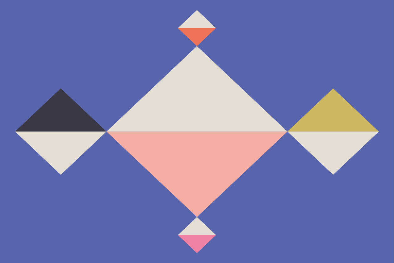 Individuais de mesa modernos quadrados coloridos geométricos - TenStickers