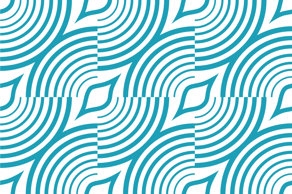 Individuais de mesa modernos padrão de onda curva - TenStickers