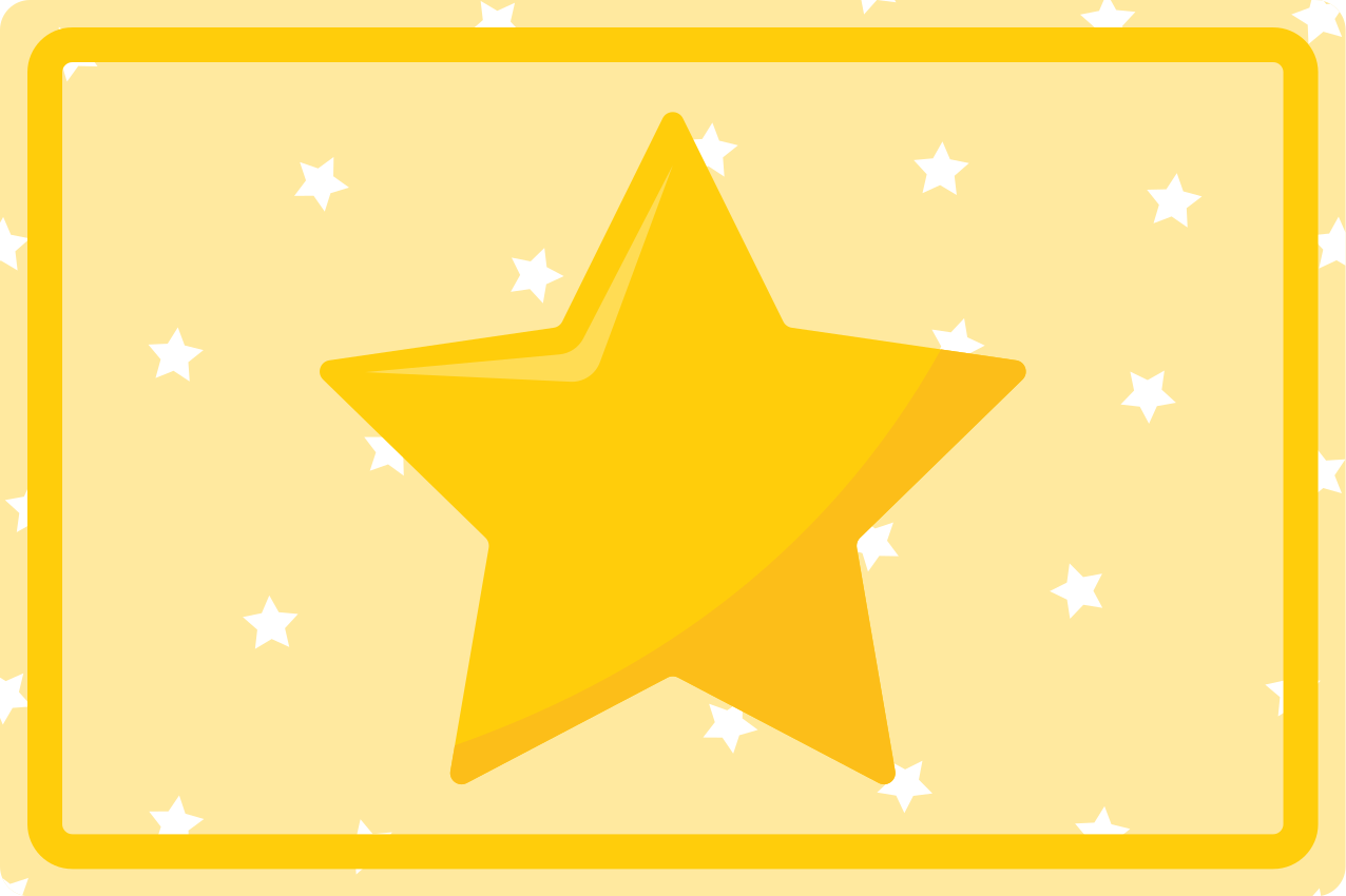 Individuais de mesa infantis em forma de estrela colorida - TenStickers