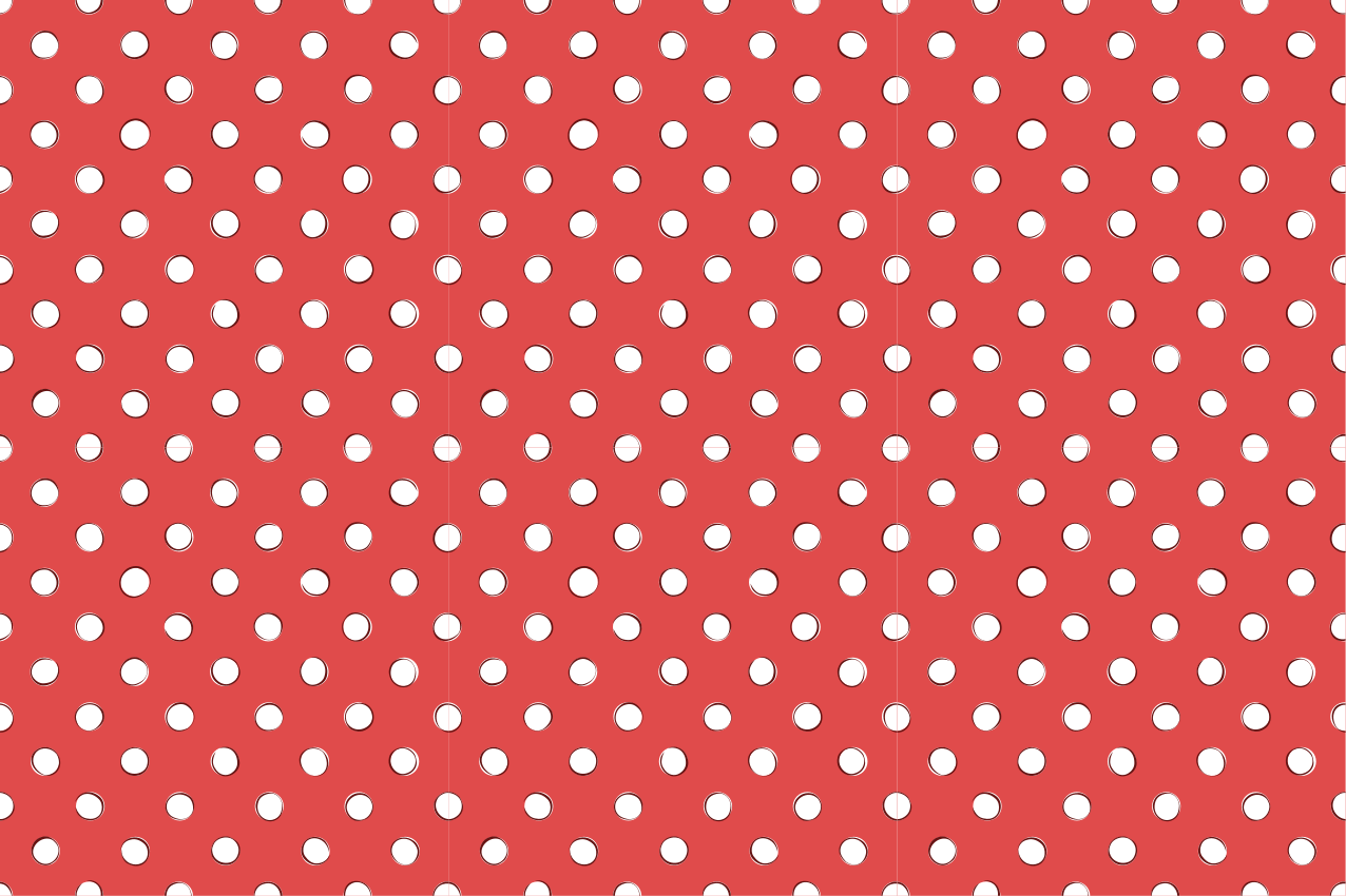 Individuais de mesa originais com estampa de bolinhas - TenStickers